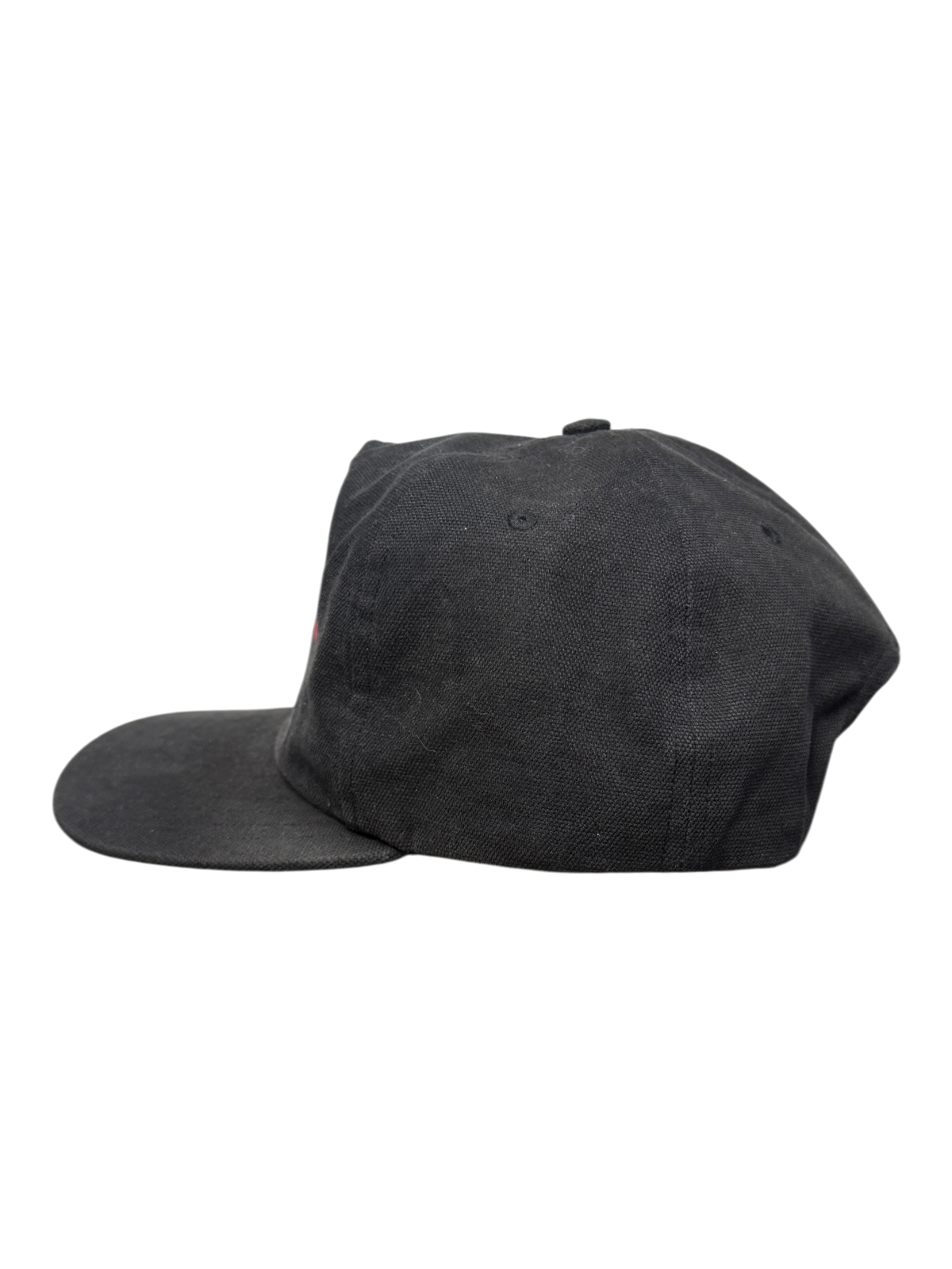 Rhude Off Road Washed Canvas Snapback Hat 'Black' FW23 One Size Pre-Owned