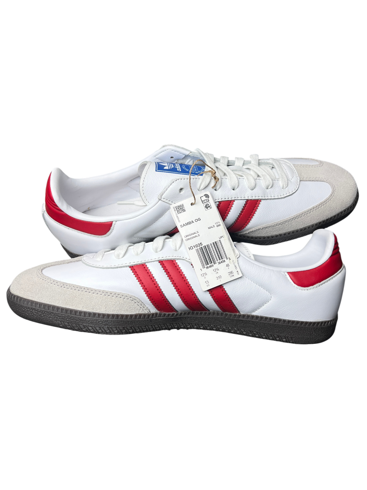 Adidas Samba OG 'White Scarlet' Size 13 Brand New