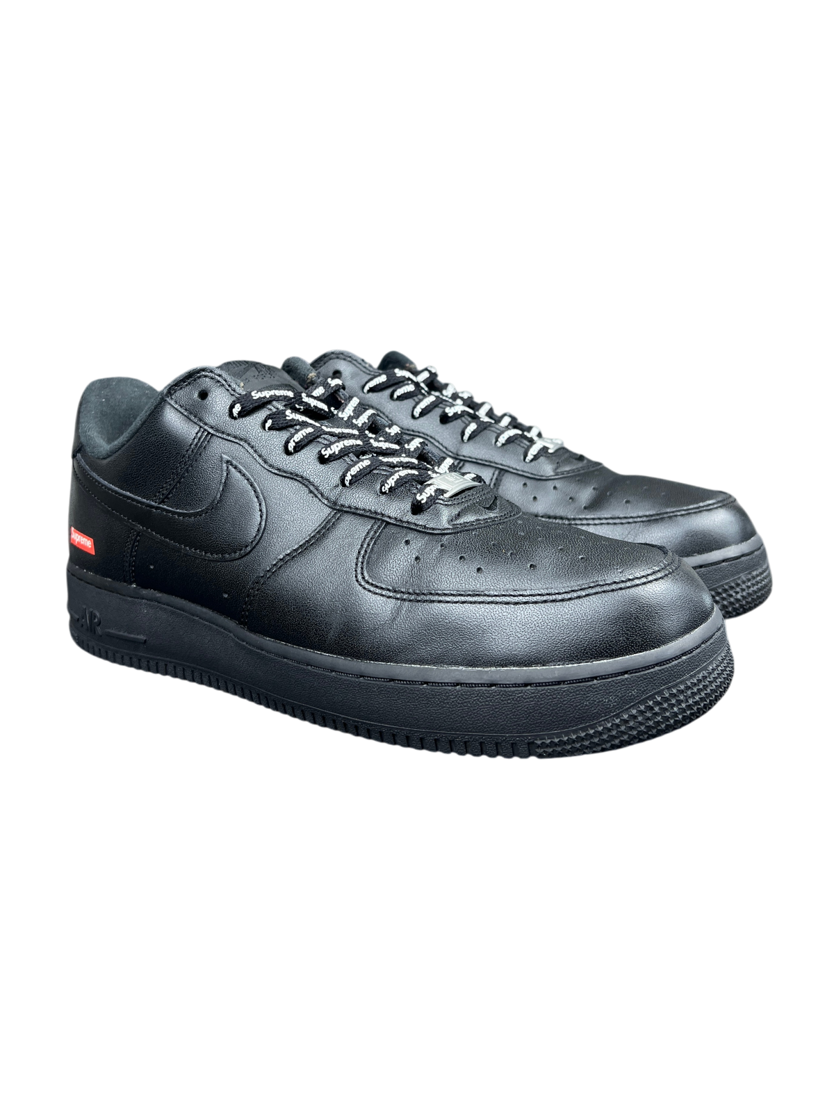 Supreme x Nike Air Force 1 Low 'Box Logo - Black' Size 10 Pre-Owned