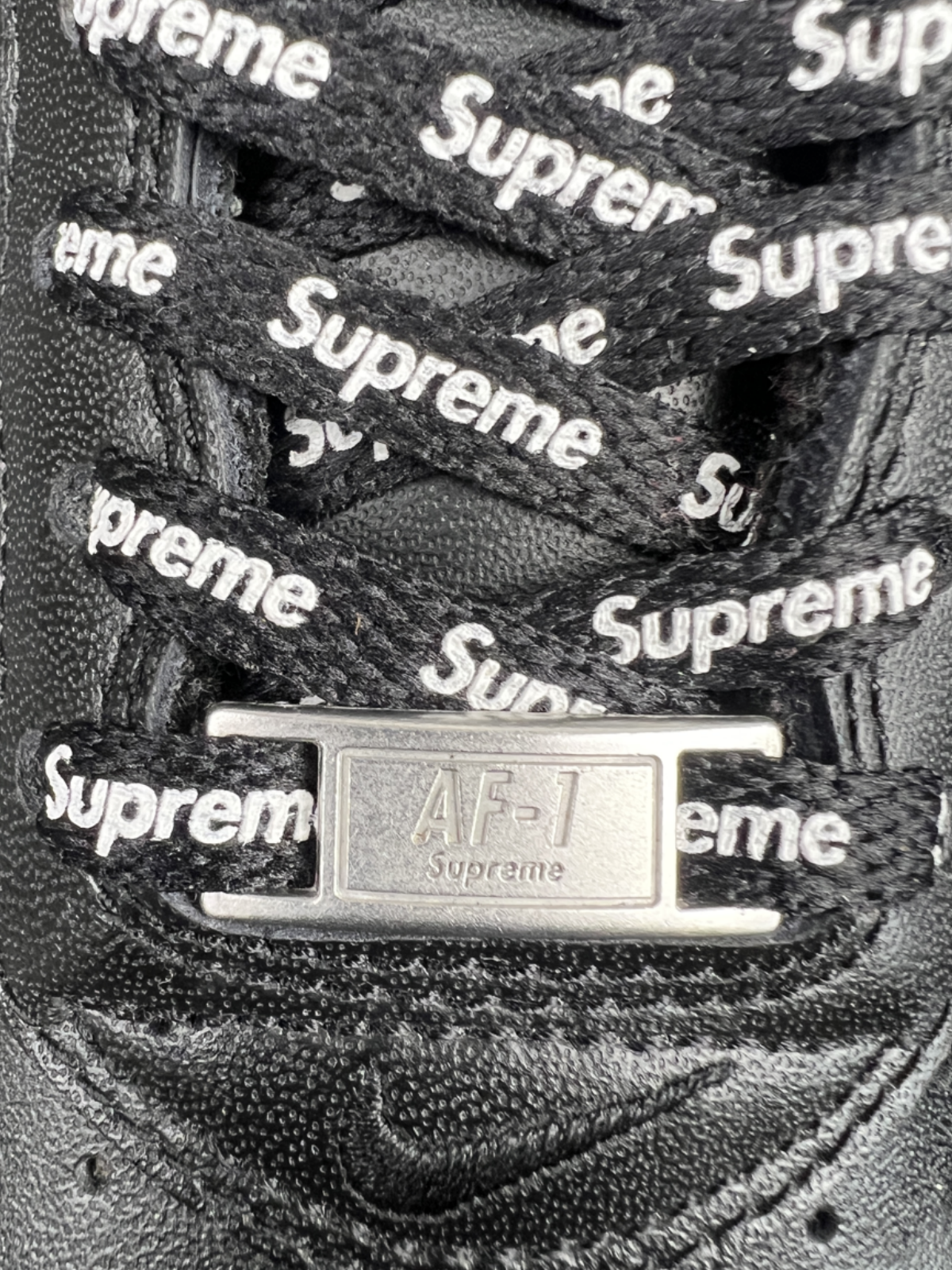 Supreme x Nike Air Force 1 Low 'Box Logo - Black' Size 10 Pre-Owned