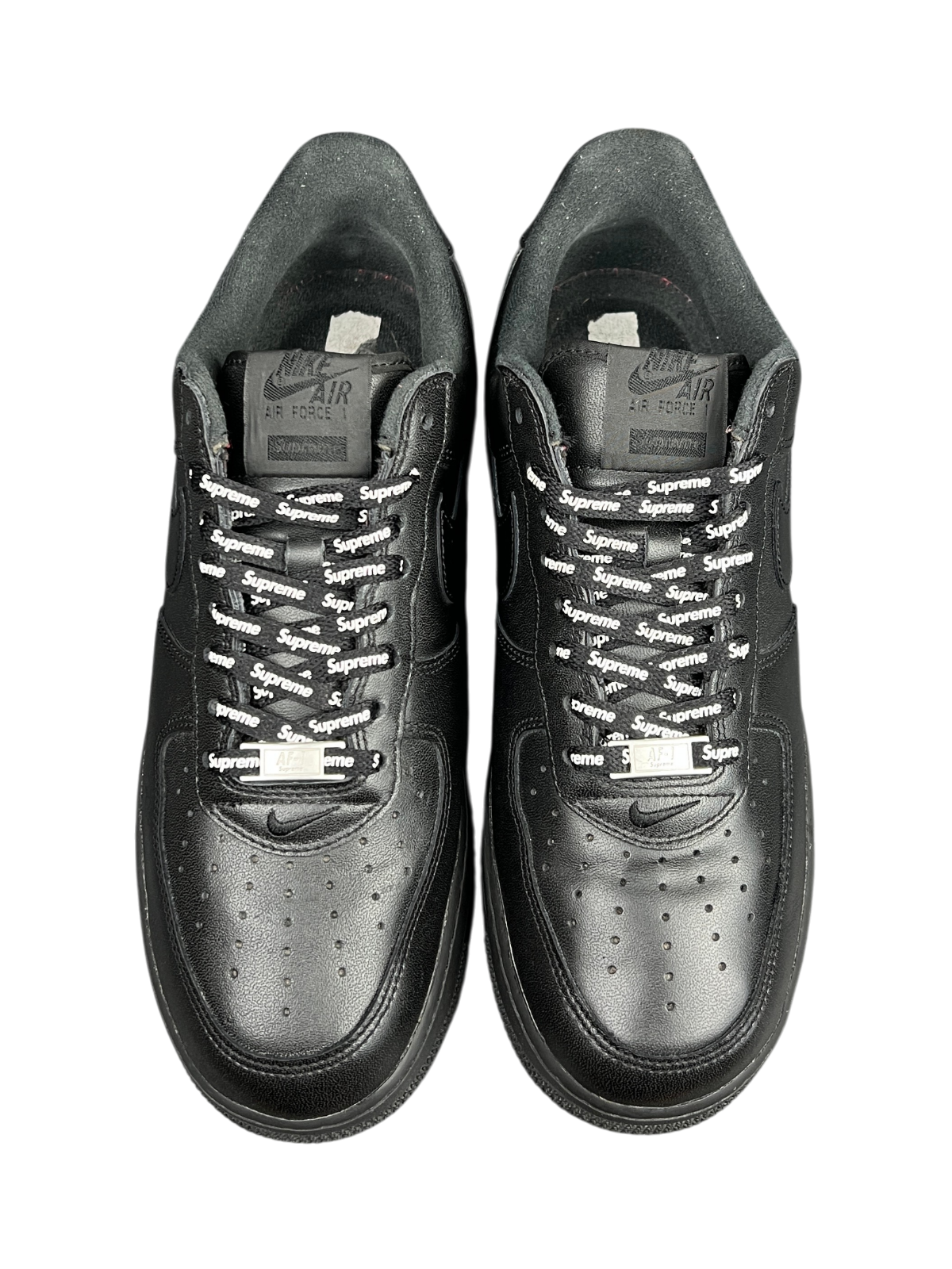 Supreme x Nike Air Force 1 Low 'Box Logo - Black' Size 10 Pre-Owned