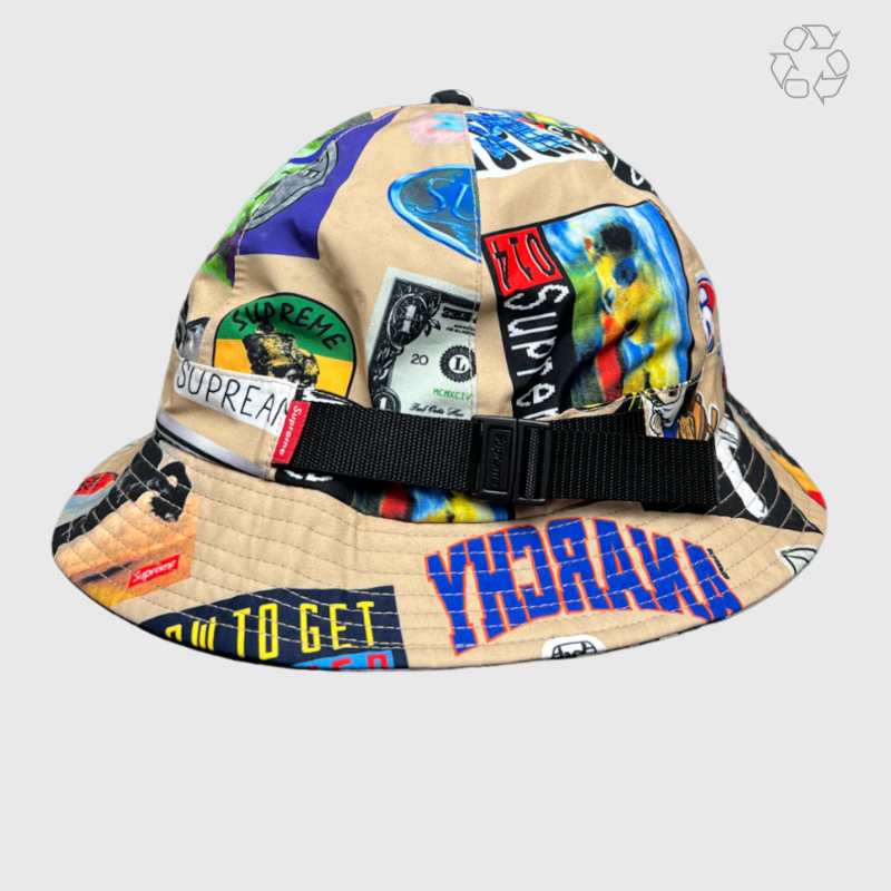 Supreme GORE-TEX Bell Hat 'Tan Stickers' SS21H4 Pre-Owned