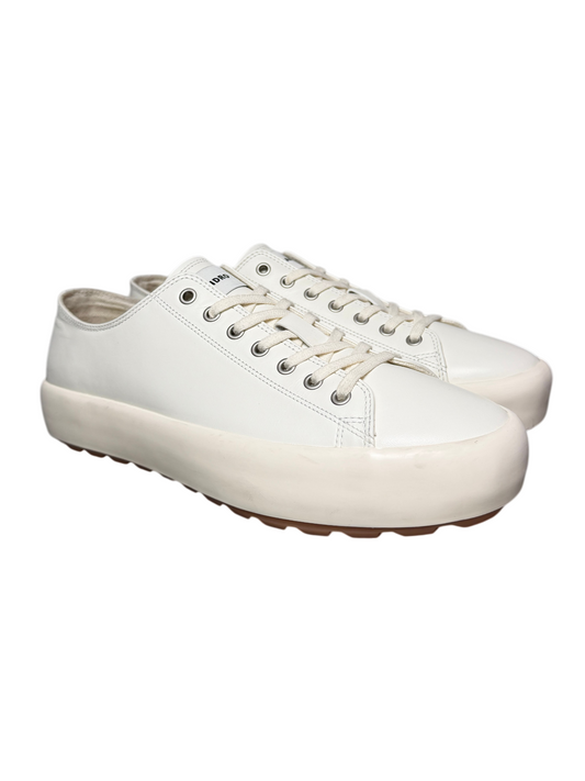 Sandro Low-Top Split Leather Trainers 'Off White' Size 45 Pre-Owned