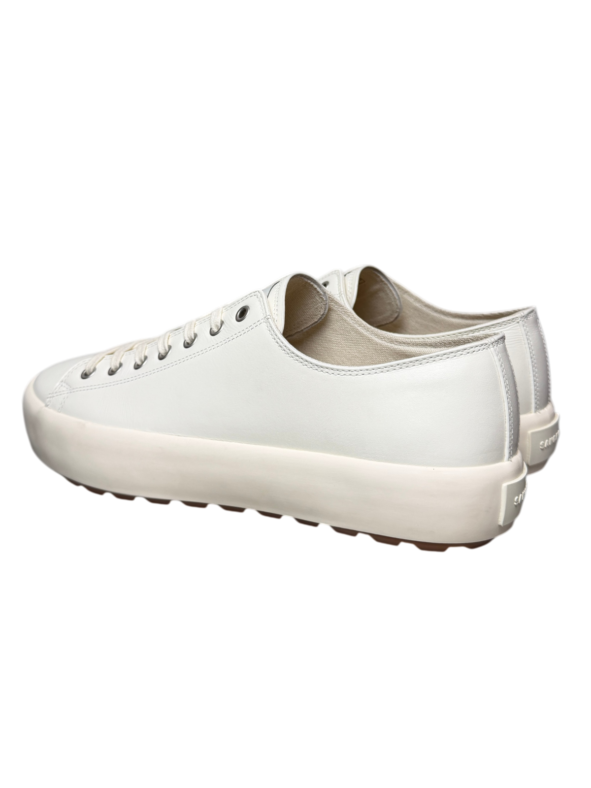 Sandro Low-Top Split Leather Trainers 'Off White' Size 45 Pre-Owned