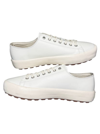 Sandro Low-Top Split Leather Trainers 'Off White' Size 45 Pre-Owned