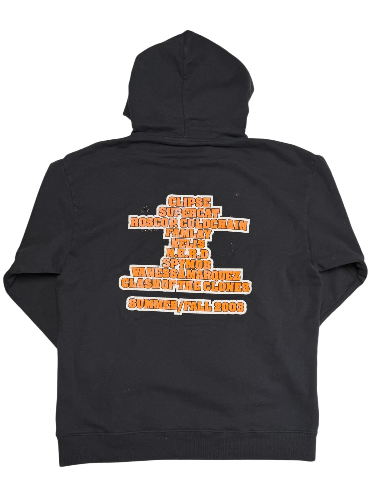 Vintage Star Trak Entertainment Summer/Fall 2003 Artist Roster Hoodie 'Black' Pre-Owned
