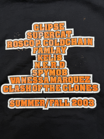 Vintage Star Trak Entertainment Summer/Fall 2003 Artist Roster Hoodie 'Black' Pre-Owned