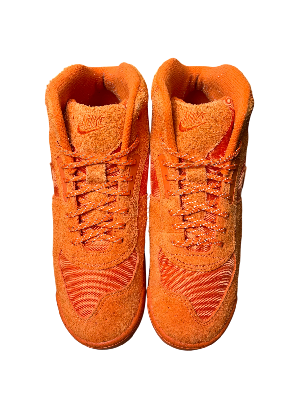Stussy x 2025 Nike Air Baltoro 'Safety Orange' Size 10.5 Pre-Owned