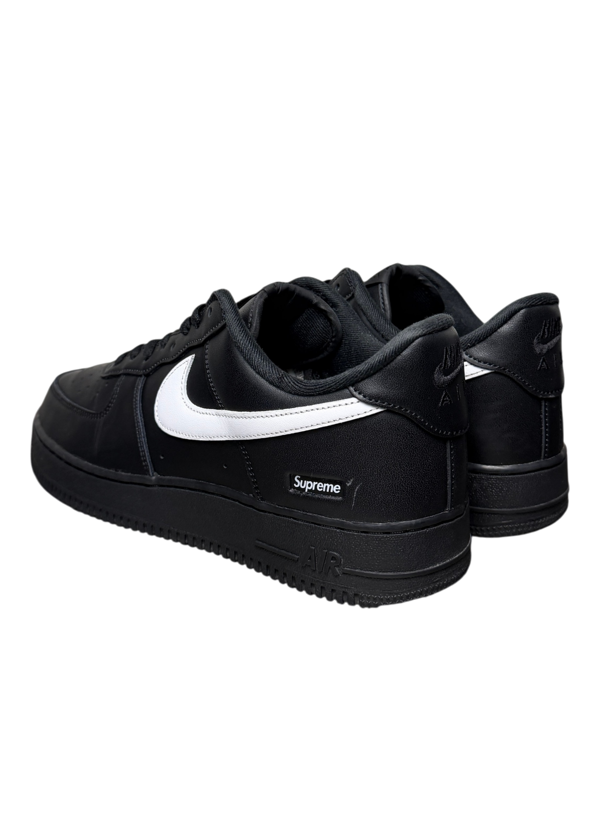 Supreme x Nike Air Force 1 Low 2025 'Box Logo - Black White' Size 11.5 Pre-Owned