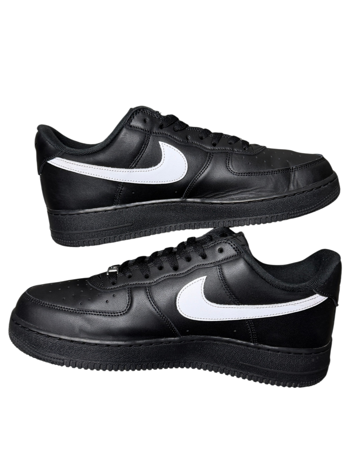 Supreme x Nike Air Force 1 Low 2025 'Box Logo - Black White' Size 11.5 Pre-Owned