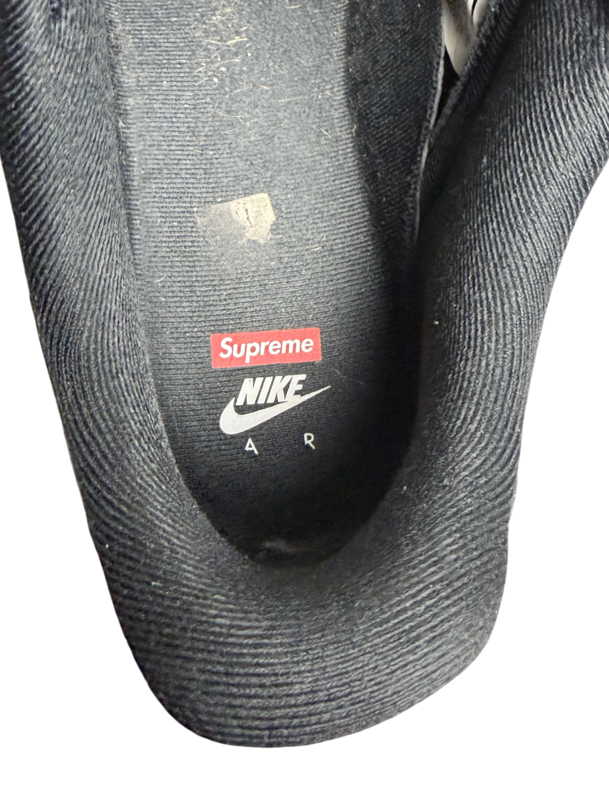 Supreme x Nike Air Force 1 Low 2025 'Box Logo - Black White' Size 11.5 Pre-Owned