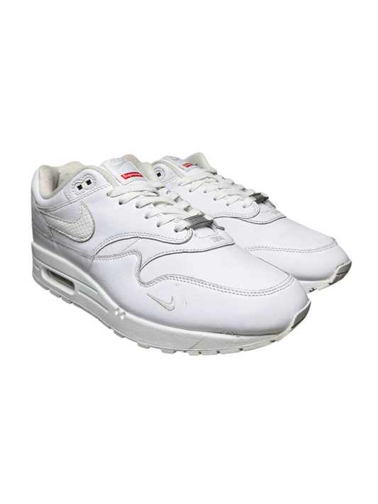 Supreme x Nike Air Max 1 '87 SP 2025 'Triple White' Size 11.5 Pre-Owned