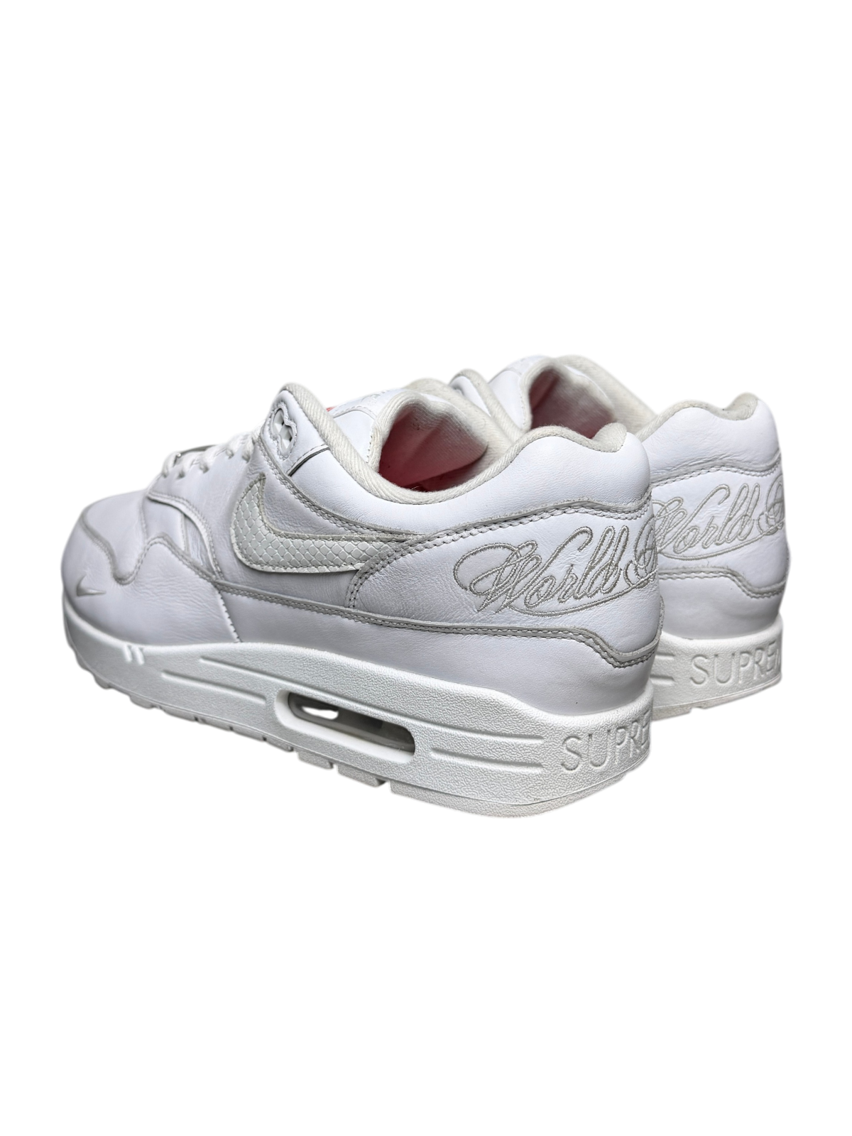 Supreme x Nike Air Max 1 '87 SP 2025 'Triple White' Size 11.5 Pre-Owned