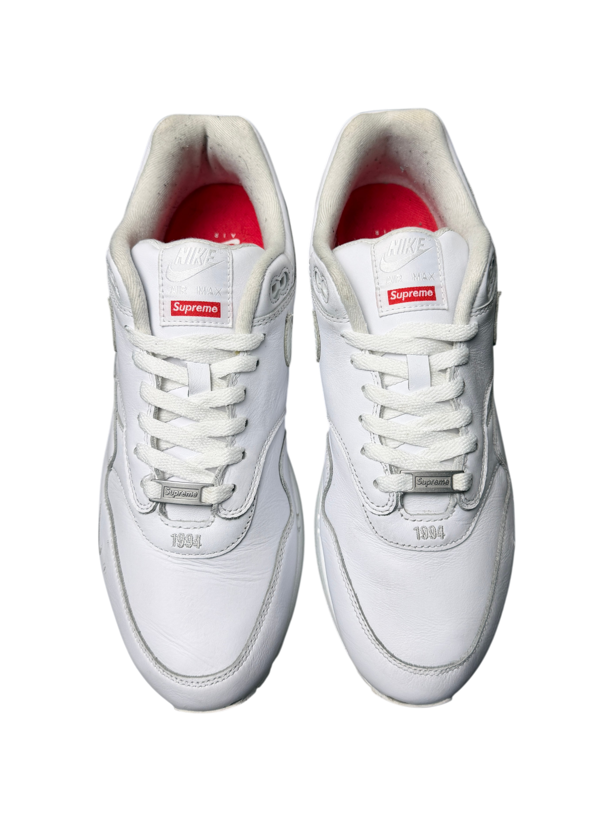 Supreme x Nike Air Max 1 '87 SP 2025 'Triple White' Size 11.5 Pre-Owned