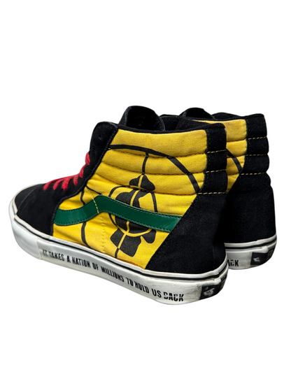 Vintage Supreme x Vans SK8-Hi SL 'Public Enemy-Black/Yellow' Size 10.5 Pre-Owned