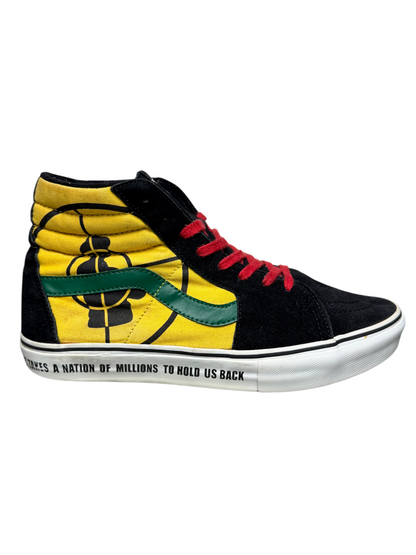Vintage Supreme x Vans SK8-Hi SL 'Public Enemy-Black/Yellow' Size 10.5 Pre-Owned