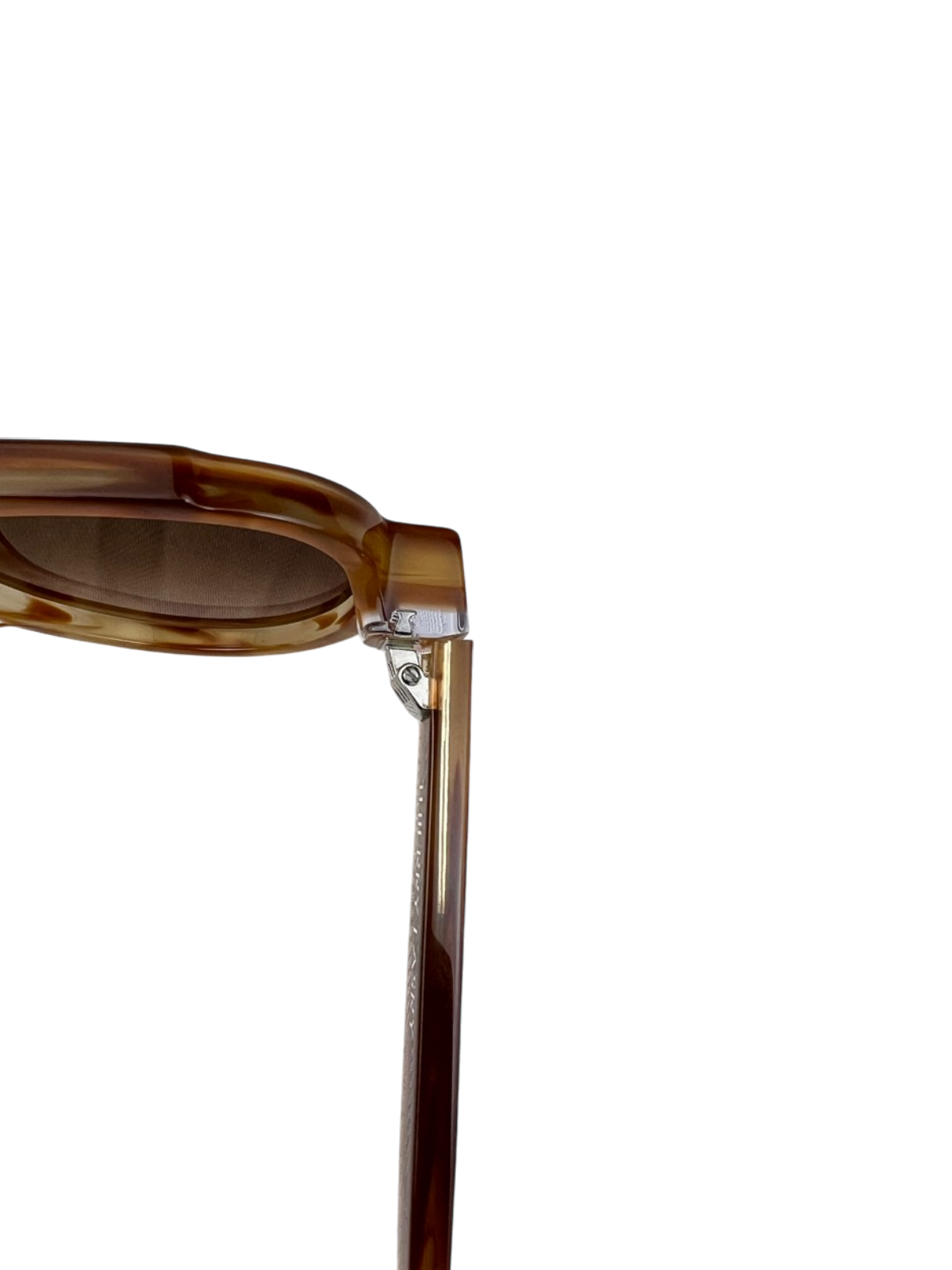 Thierry Larsy Clandesty Handmade Luxury Aviator Sunglasses 'Orange/Pattern' One Size Pre-Owned