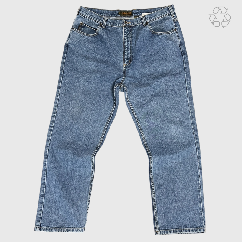 Vintage 90's Timberland Weather Gear Regular Fit Denim 'Blue' 7114 Size 38 Pre-Owned