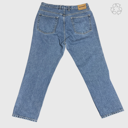 Vintage 90's Timberland Weather Gear Regular Fit Denim 'Blue' 7114 Size 38 Pre-Owned