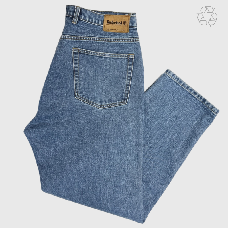 Vintage 90's Timberland Weather Gear Regular Fit Denim 'Blue' 7114 Size 38 Pre-Owned