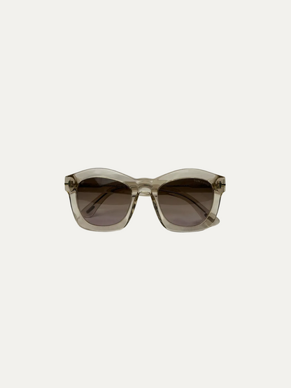 Tom Ford Women's Polarized Lens Greta Sunglasses 'Clear Frame' Pre-Owned