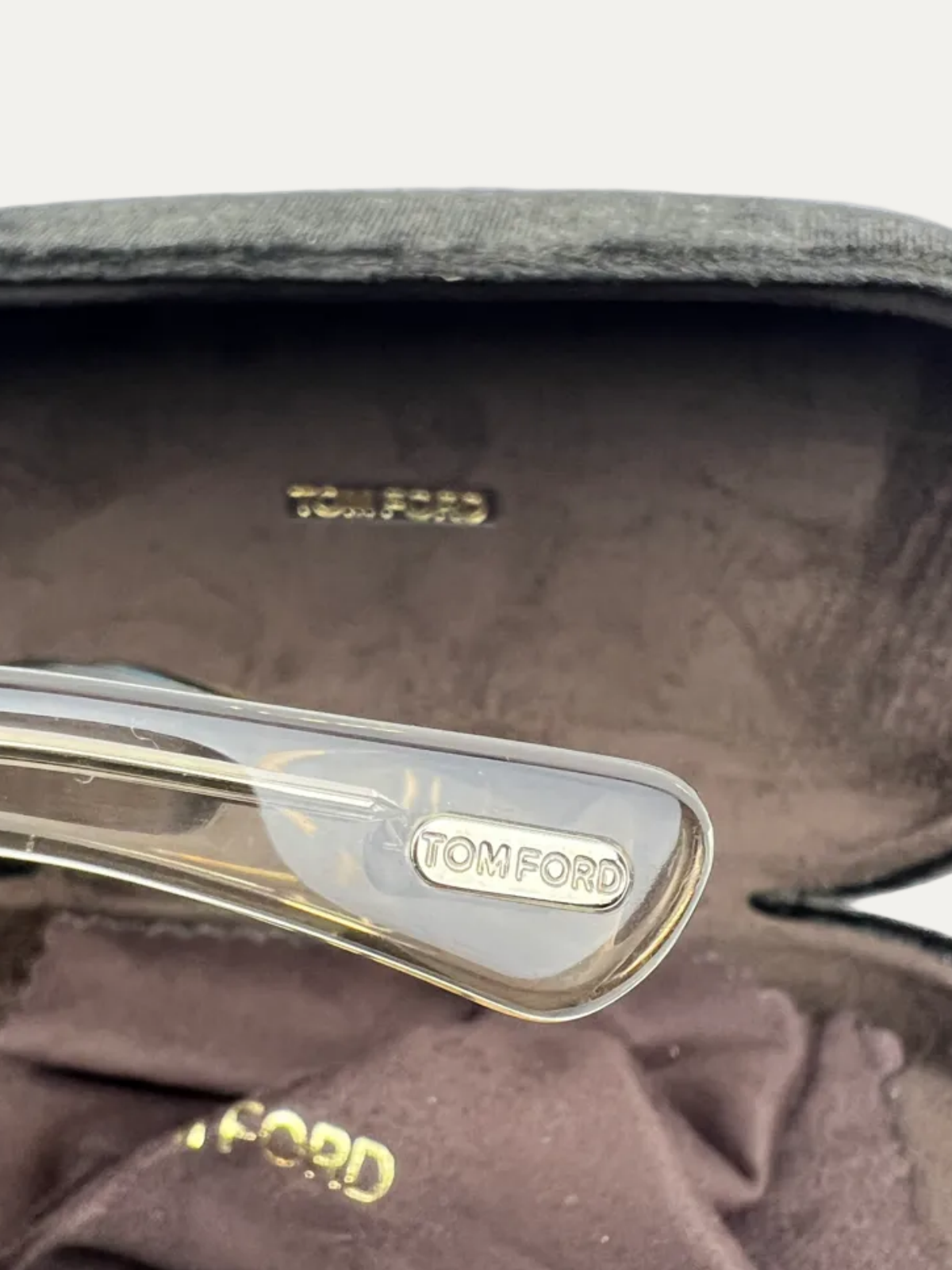 Tom Ford Women's Polarized Lens Greta Sunglasses 'Clear Frame' Pre-Owned