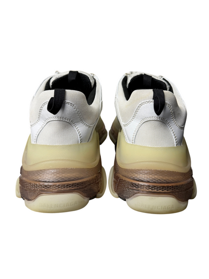 Balenciaga Triple S Sneaker 'Clear Sole - White Grey' Size 44 Pre-Owned