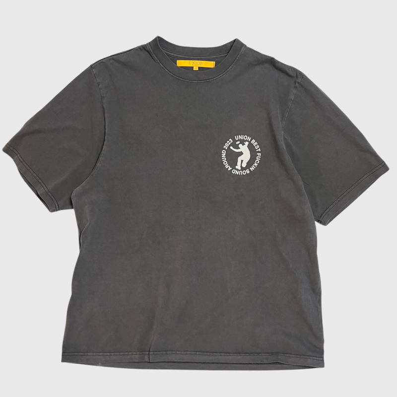 UNION Los Angeles Best Fuckin Sound Around 'Gray' Tee SS23 Brand New