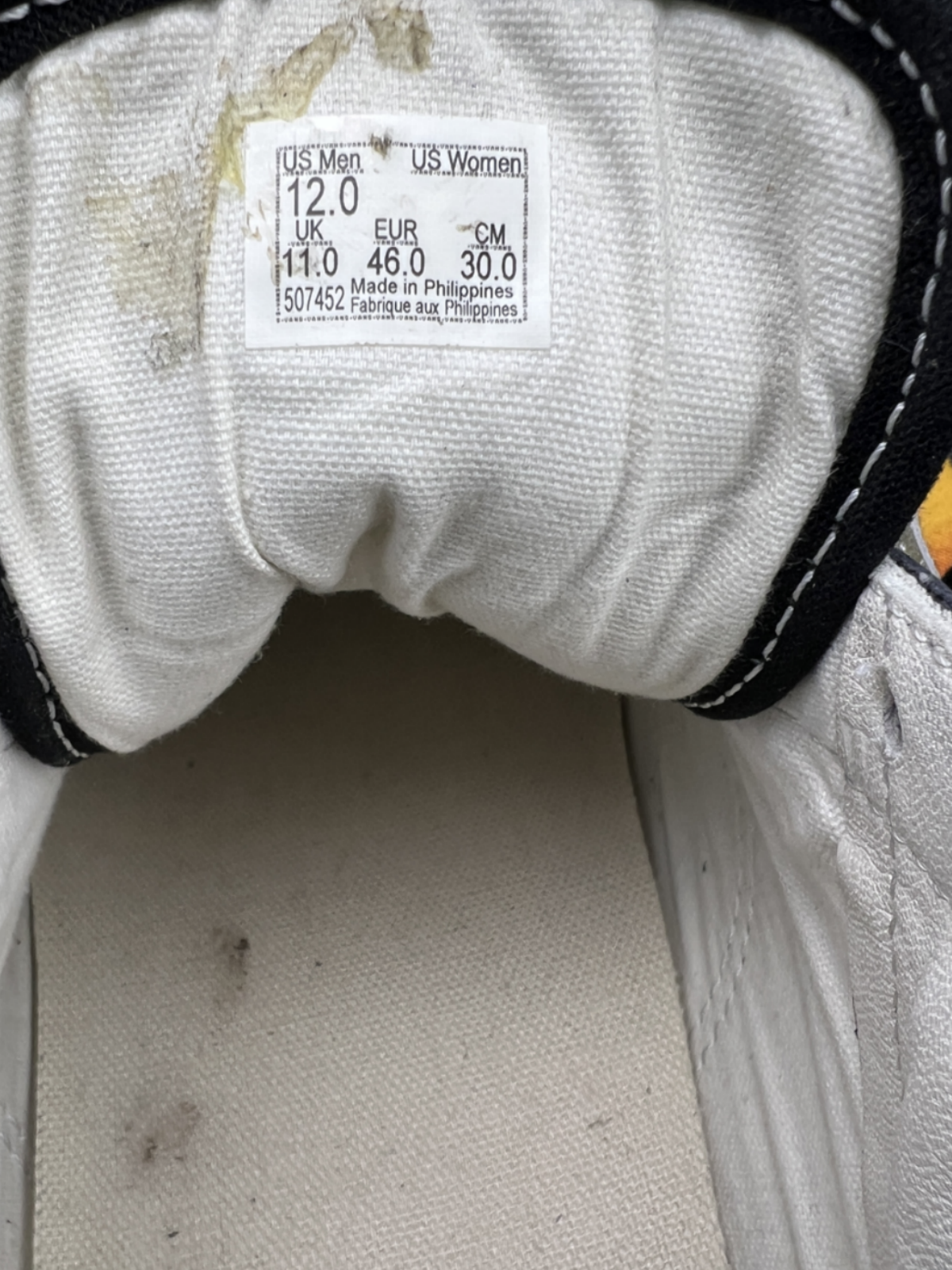 OTW x Vans Old Skool LX 'Archive Flame Black' Size 12 Pre-Owned