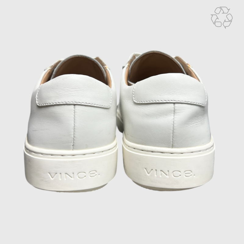 Vince 'Off White' Classic Leather Sneaker Size 11 Pre-Owned