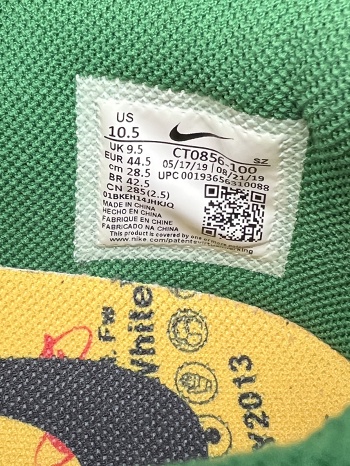 Off-White x Nike Dunk Low 'Pine Green' Size 10.5 Pre-Owned