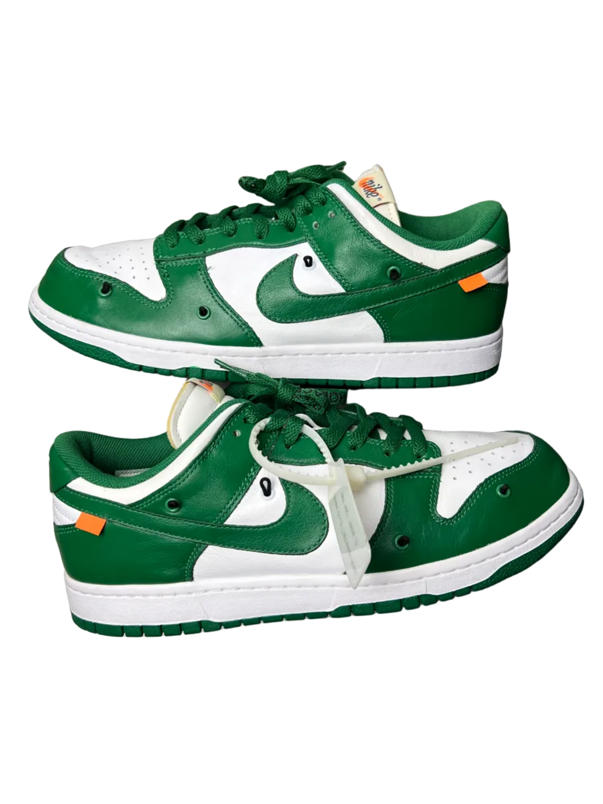 Off-White x Nike Dunk Low 'Pine Green' Size 10.5 Pre-Owned