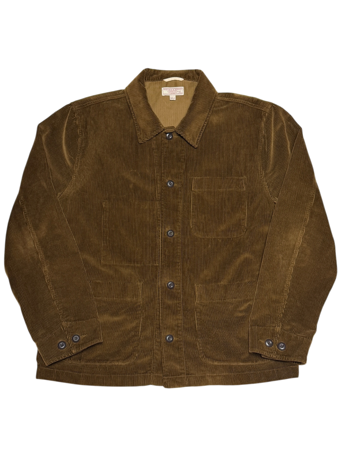 Wallace & Barnes Corduroy Chore Jacket 'Brown' Size XL Pre-Owned