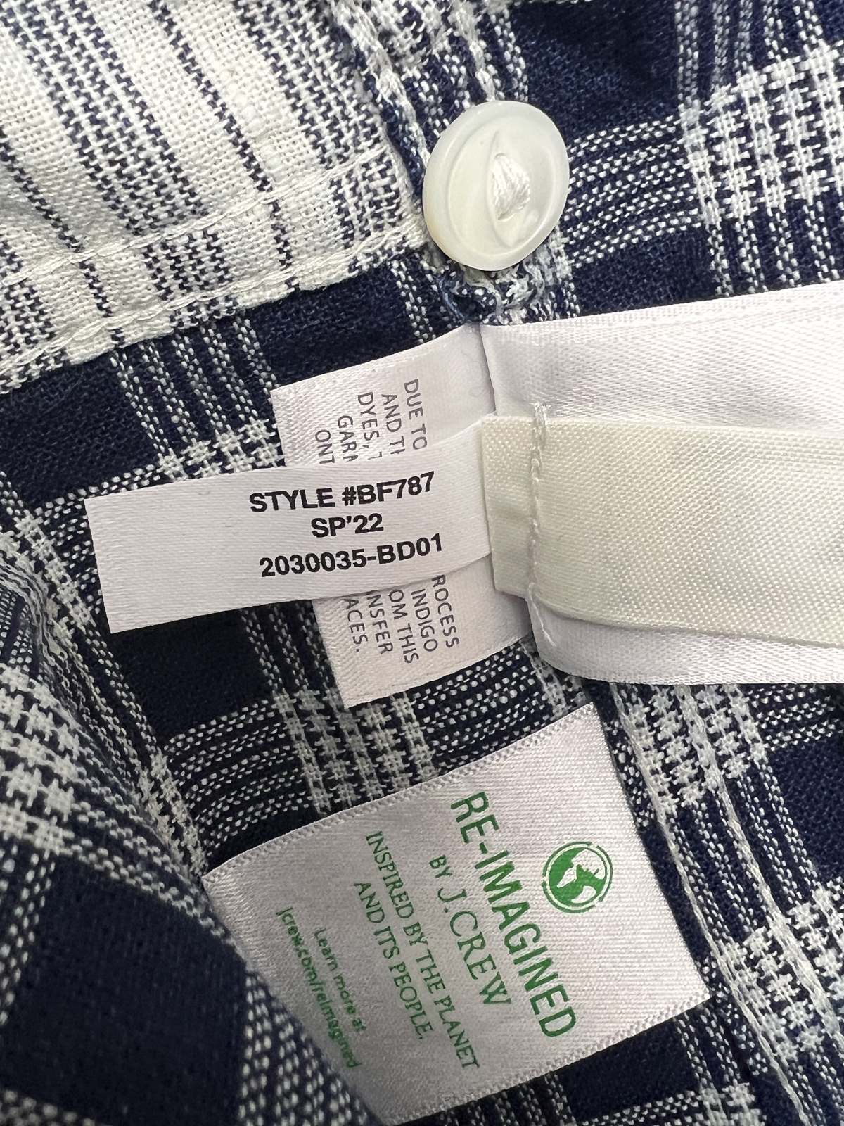 Wallace & Barnes Camp Collar Shirt 'Indigo' Size L Brand New
