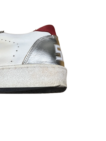 Golden Goose Ball Star 'White/Silver/Red' Size 43 Pre-Owned