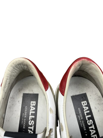 Golden Goose Ball Star 'White/Silver/Red' Size 43 Pre-Owned
