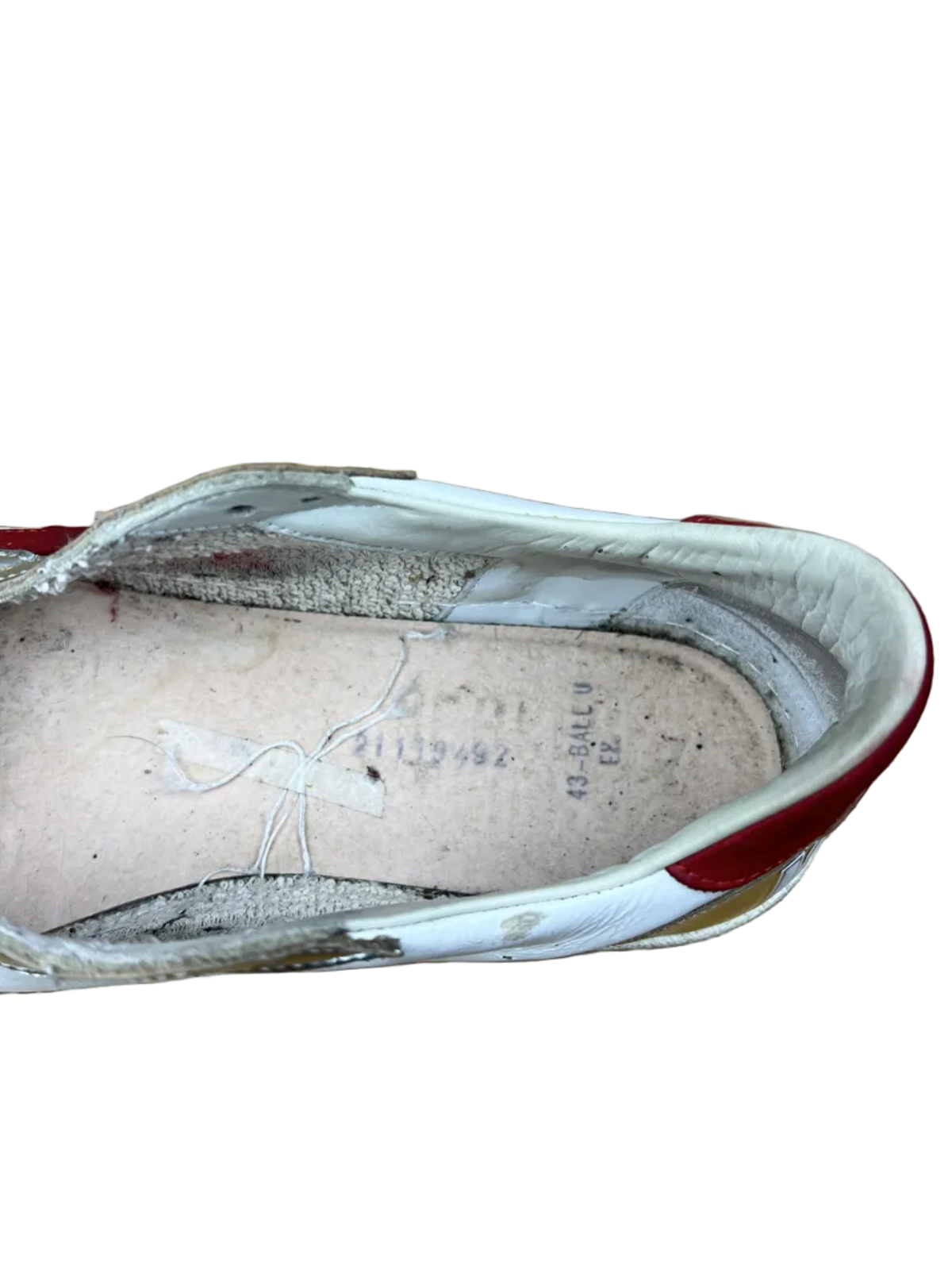 Golden Goose Ball Star 'White/Silver/Red' Size 43 Pre-Owned