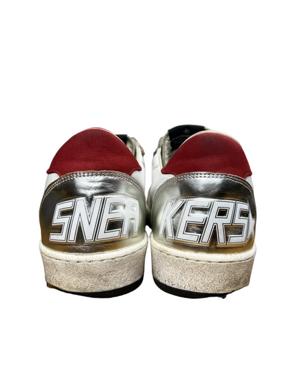 Golden Goose Ball Star 'White/Silver/Red' Size 43 Pre-Owned