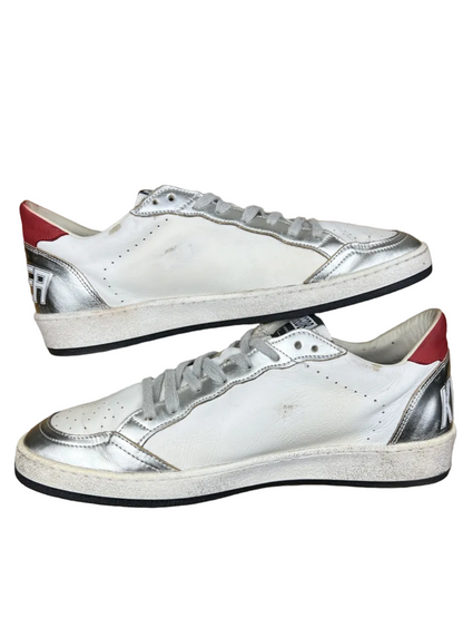 Golden Goose Ball Star 'White/Silver/Red' Size 43 Pre-Owned