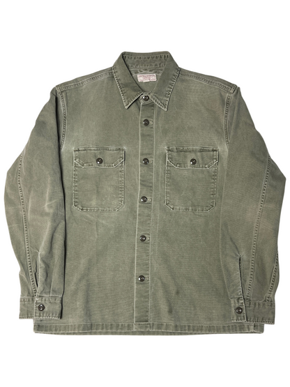 Wallace & Barnes Shirt-jacket 'Duck Canvas-Olive Green' AI879 Size L Pre-Owned