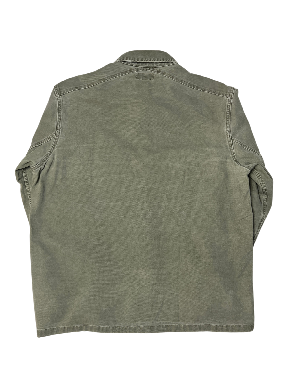 Wallace & Barnes Shirt-jacket 'Duck Canvas-Olive Green' AI879 Size L Pre-Owned