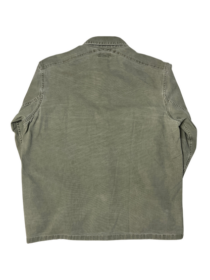 Wallace & Barnes Shirt-jacket 'Duck Canvas-Olive Green' AI879 Size L Pre-Owned