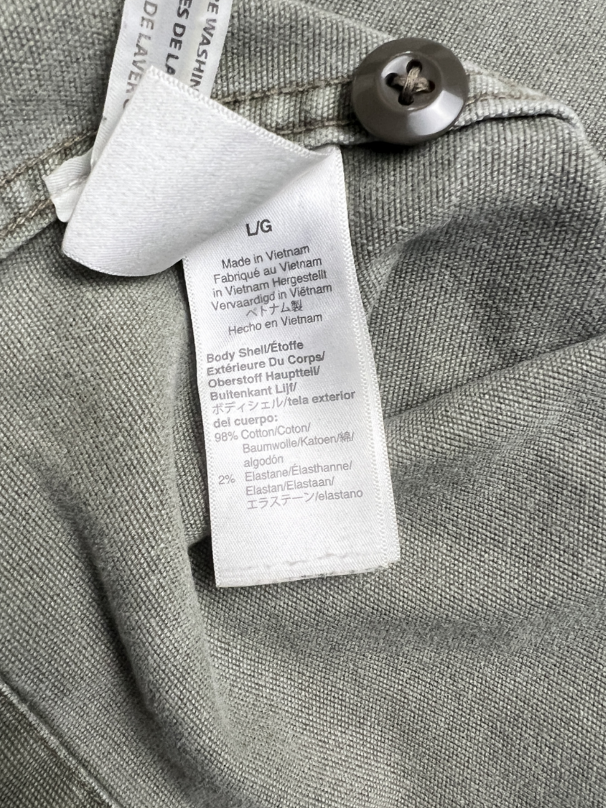 Wallace & Barnes Shirt-jacket 'Duck Canvas-Olive Green' AI879 Size L Pre-Owned