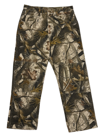 Wrangler Slim Straight Double Knee Jeans 'Realtree Camo' Size 34 Pre-Owned
