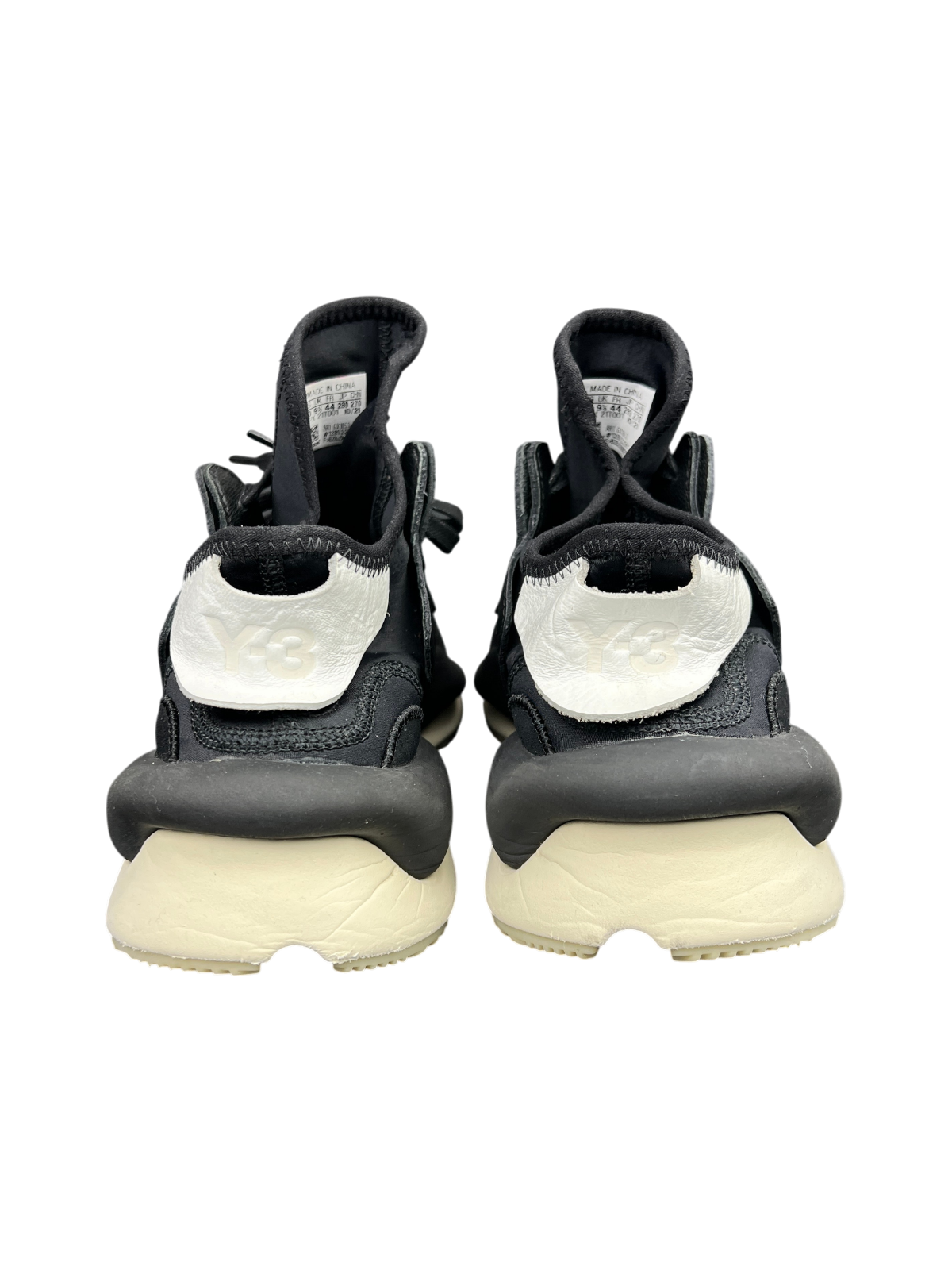 Y-3 Adidas Kaiwa 'Black Cream White' Size 10 Pre-Owned