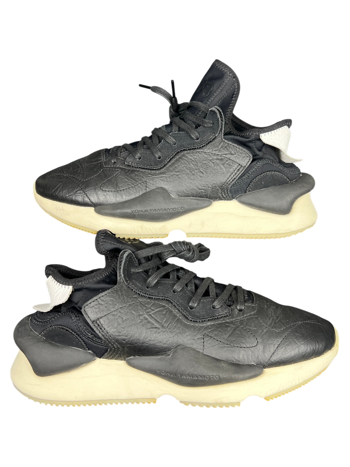 Y-3 Adidas Kaiwa 'Black Cream White' Size 10 Pre-Owned