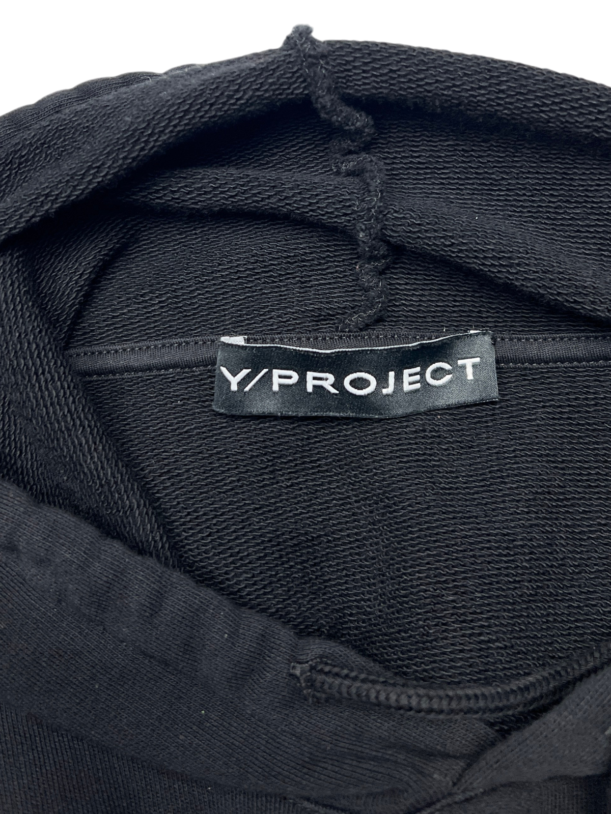 Y/Project Kamasutra Double-Neckline Unisex Hoodie 'Black' FW21 Size S Pre-Owned
