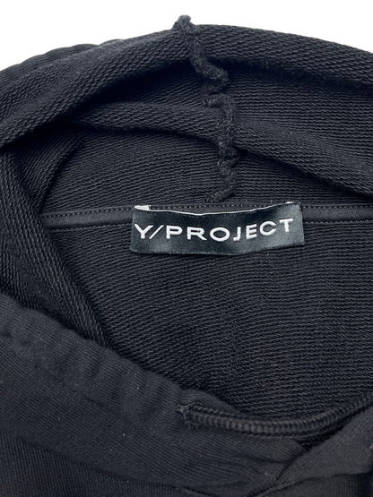 Y/Project Kamasutra Double-Neckline Unisex Hoodie 'Black' FW21 Size S Pre-Owned