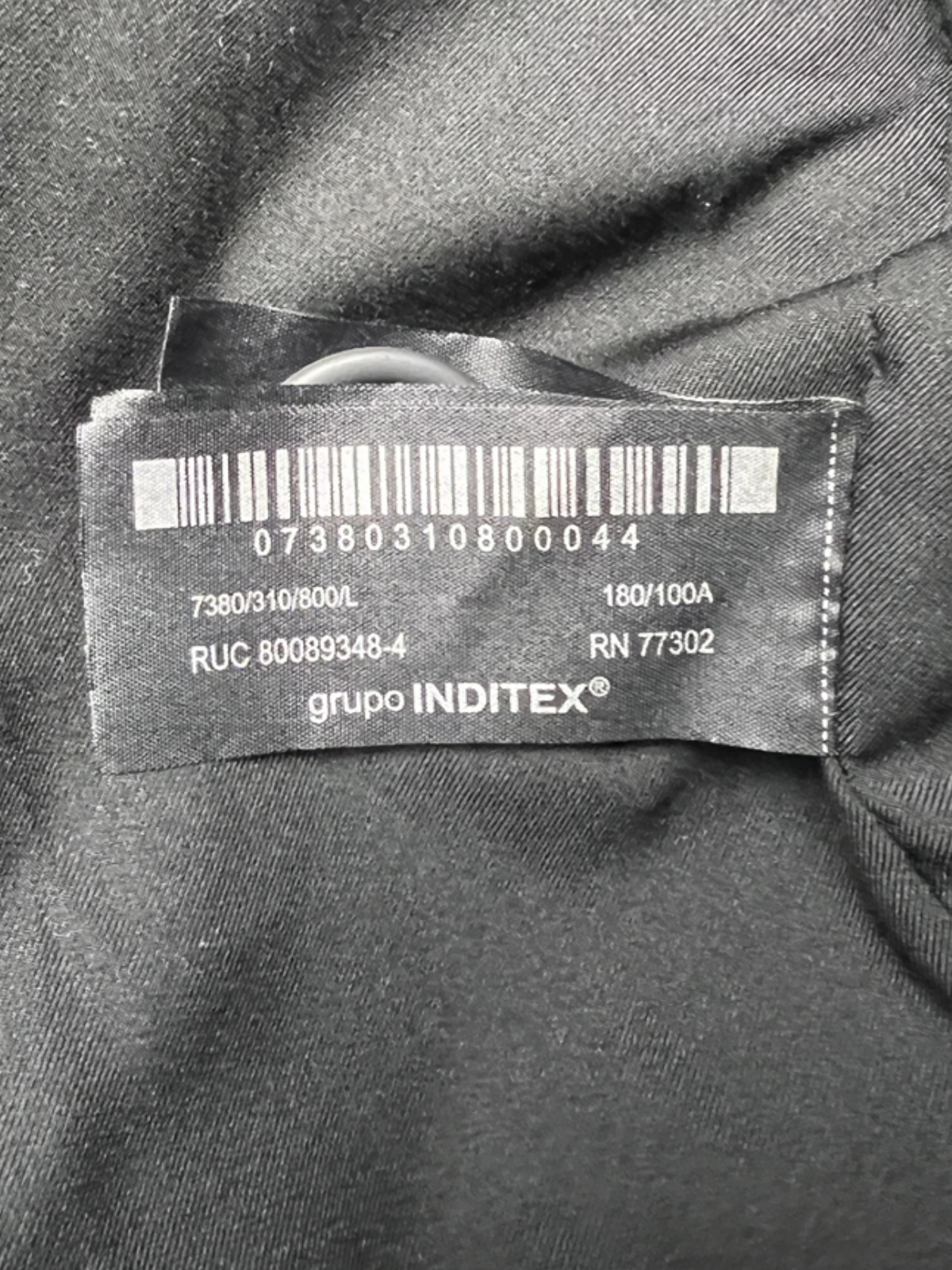 Zara Man New York Edition Relaxed Fit Faux Leather Blazer 'Black' Size L Pre-Owned