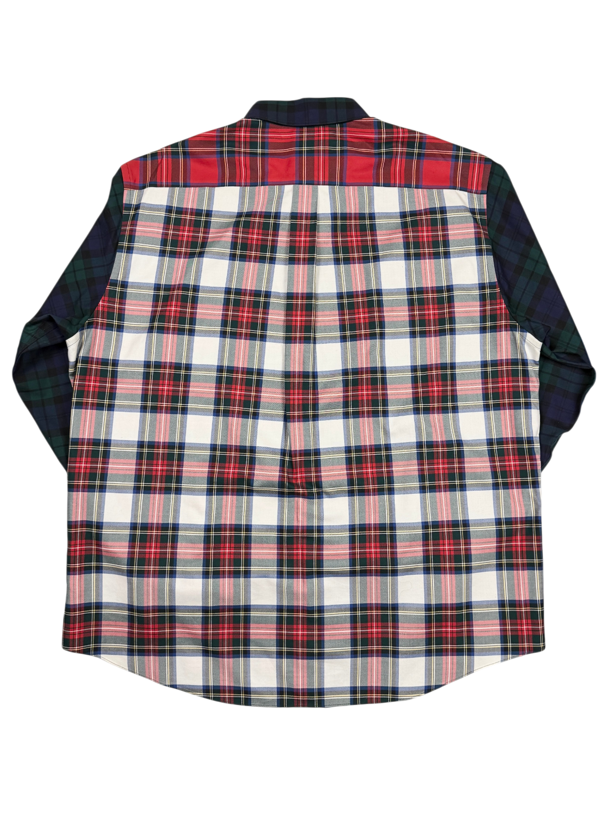Brook Brothers Plaid Patchwork Supima Cotton Button Down Shirt 'Multicolor' Size XL Pre-Owned
